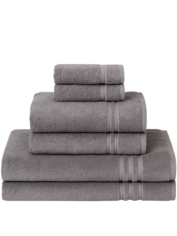 BlissSoft Luxe Grey Bath Towel- Premium Towel 100% Cotton